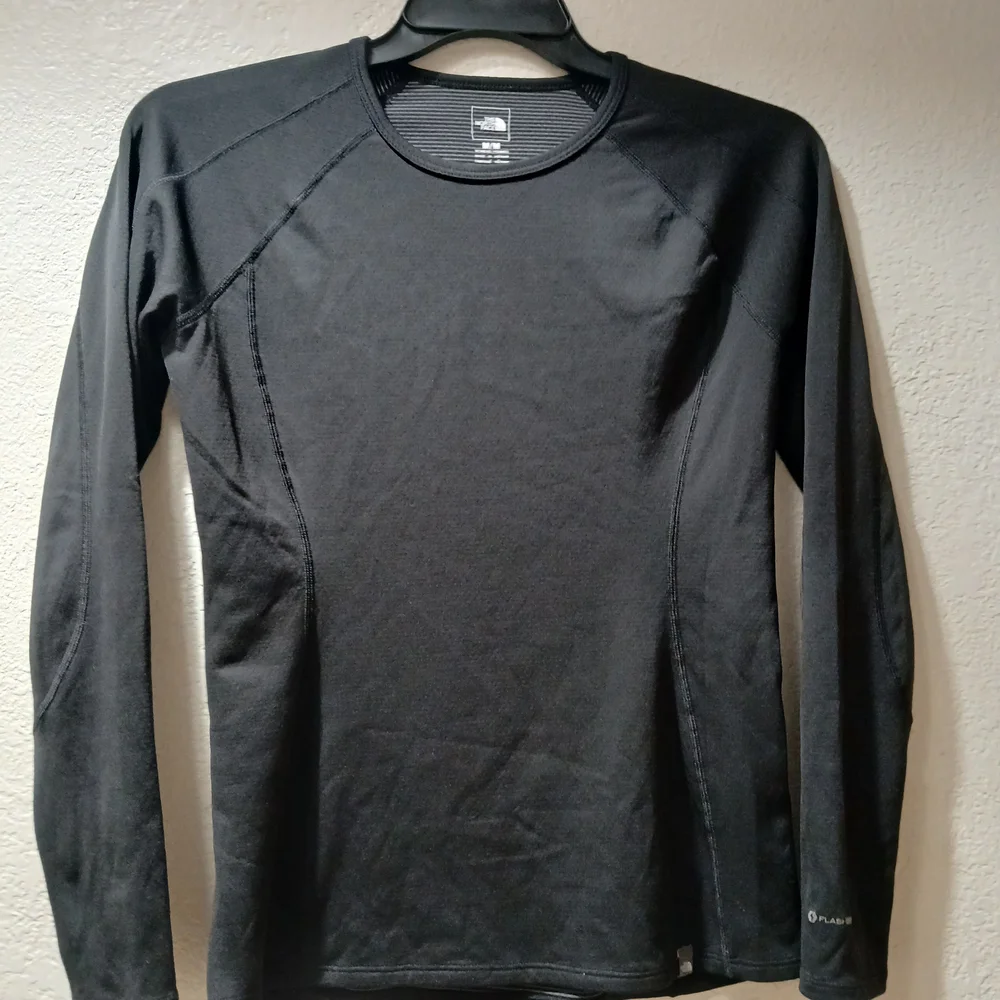 The North Face Black Striped Long Sleeve Shirt